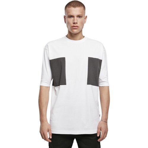 Urban Classics Big Double Pocket Tee white/asphalt XL