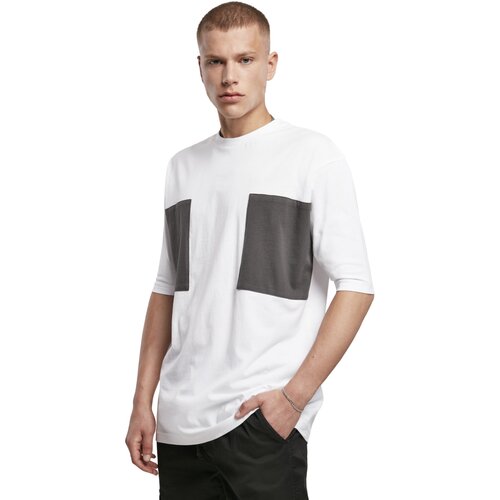 Urban Classics Big Double Pocket Tee white/asphalt XL