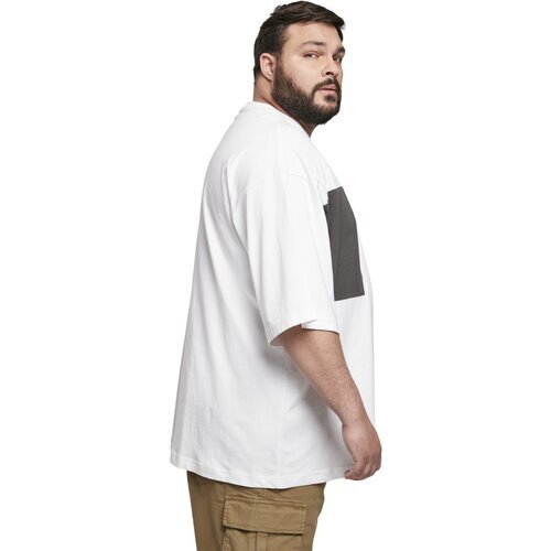 Urban Classics Big Double Pocket Tee white/asphalt XXL