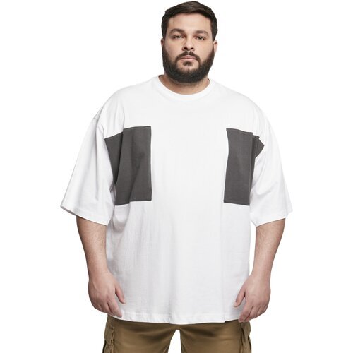 Urban Classics Big Double Pocket Tee white/asphalt XXL