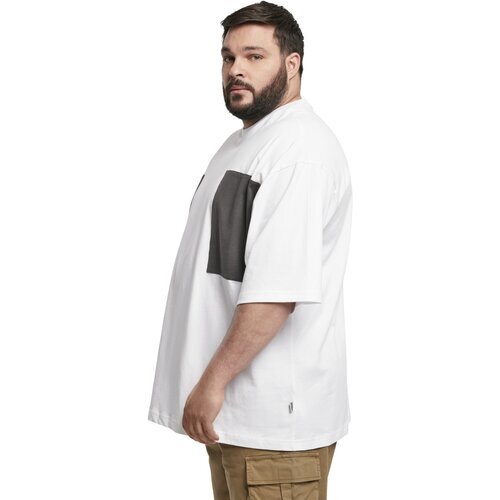 Urban Classics Big Double Pocket Tee white/asphalt XXL