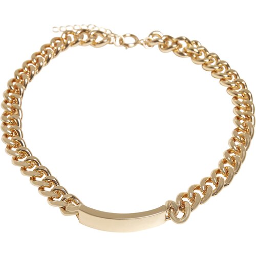 Urban Classics Plate Necklace gold one size