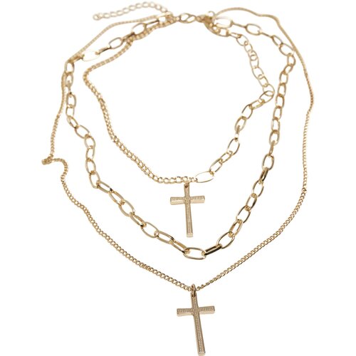 Urban Classics Layering Cross Necklace gold one size