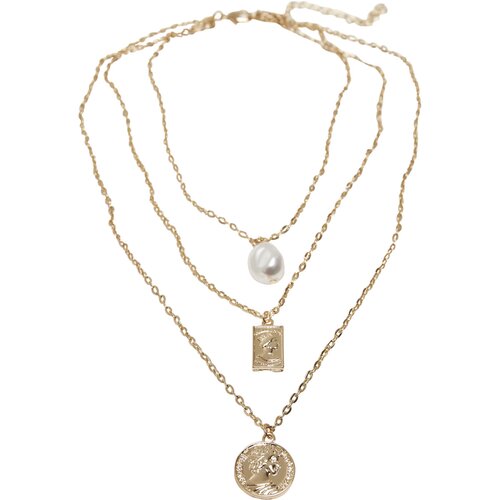 Urban Classics Layering Pearl Basic Necklace gold one size
