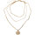 Urban Classics Layering Amulet Necklace gold one size