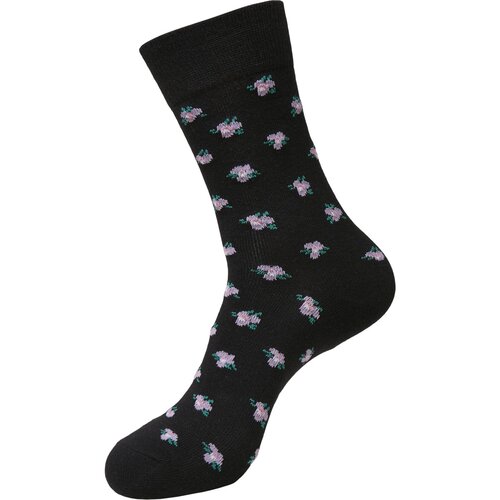 Urban Classics Recycled Yarn Flower Socks 3-Pack grey+black+white 39-42