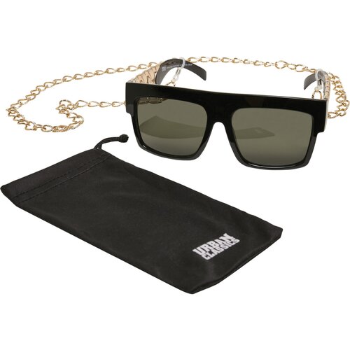 Urban Classics Sunglasses Zakynthos With Chain black/gold one size