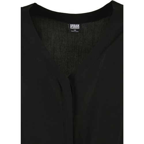 Urban Classics Ladies Short Viscose Belt Jumpsuit black M