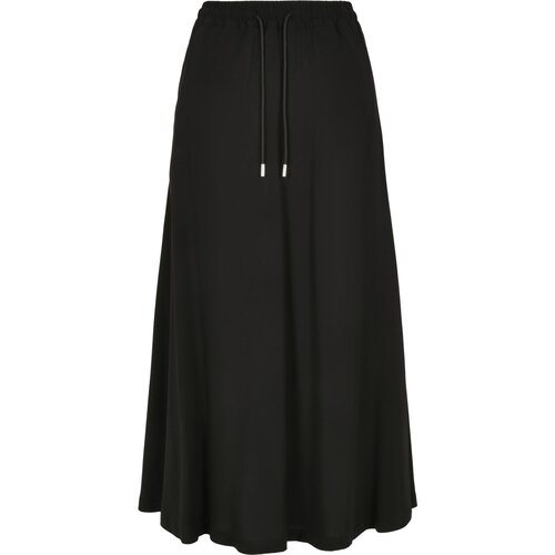 Urban Classics Ladies Viscose Midi Skirt black 3XL