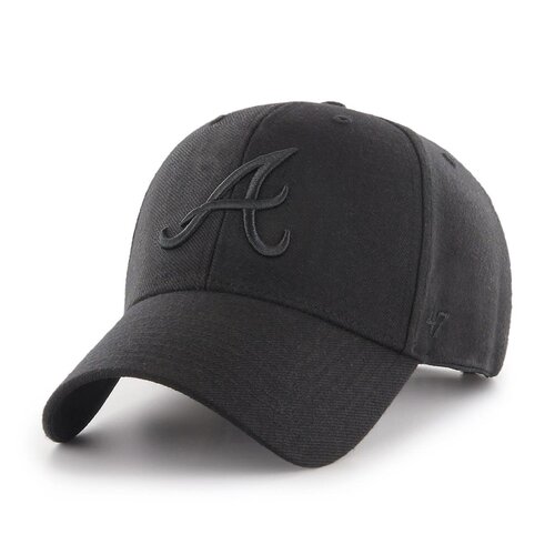 47 Brand MLB Atlanta Braves 47 MVP SNAPBACK Cap black/black