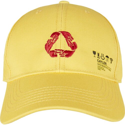 Cayler & Sons C&S Iconic Peace Curved Cap yellow/mc one size