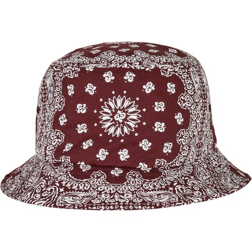 Flexfit Bandana Print Bucket Hat cherry/white one size