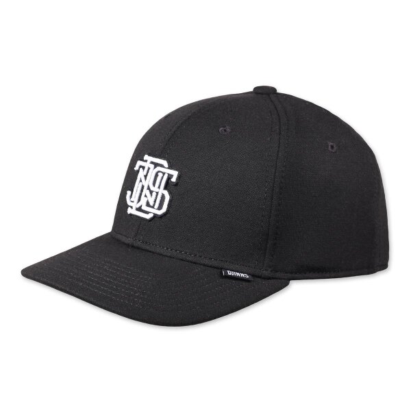 Djinns 6 Panel Snapback Cap TrueFit 2.0 Team Stretch black