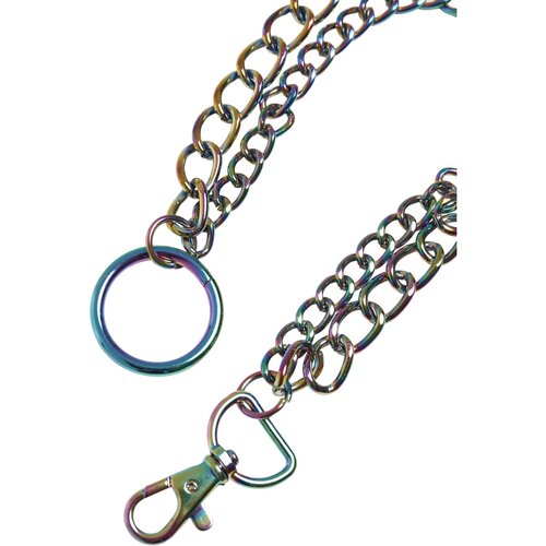 Urban Classics Double Metal Keychain holographic one size