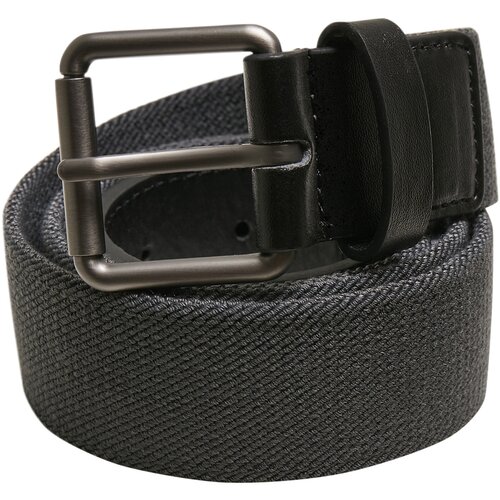 Urban Classics Stretch Basic Belt 2-Pack black/charcoal L/XL