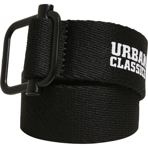 Urban Classics Industrial Canvas Belt 2-Pack black/olive S/M