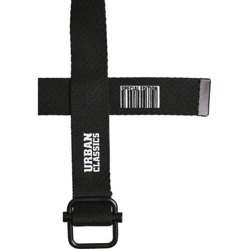 Urban Classics Industrial Canvas Belt 2-Pack black/olive S/M