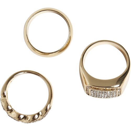 Urban Classics Diamond Ring 3-Pack