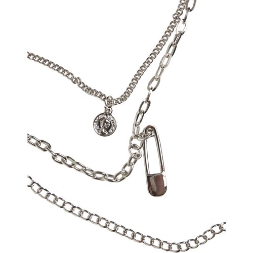 Urban Classics Safety Pin Layering Necklace