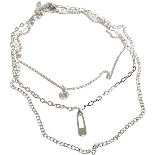 Urban Classics Safety Pin Layering Necklace