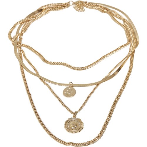 Urban Classics Flat Layering Necklace gold one size