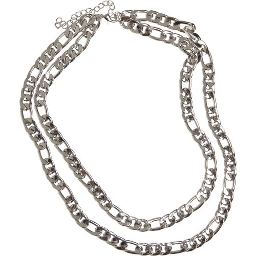 Urban Classics Figaro Layering Necklace silver one size