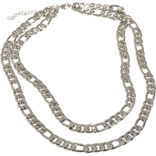 Urban Classics Figaro Layering Necklace silver one size