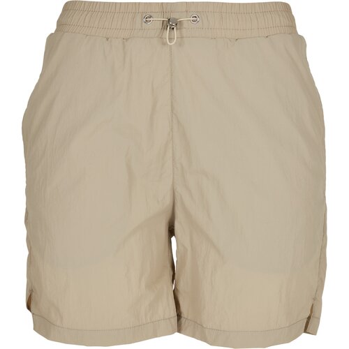 Urban Classics Ladies Crinkle Nylon Shorts concrete XS