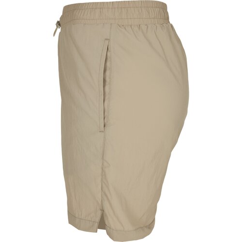 Urban Classics Ladies Crinkle Nylon Shorts concrete XS