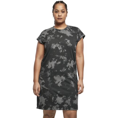 Urban Classics Ladies Bleached Dress black/grey 4XL