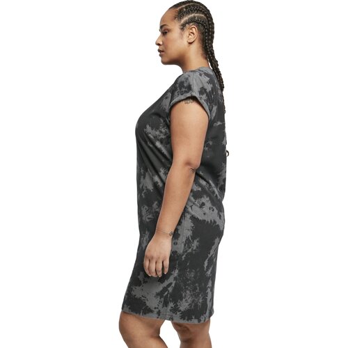 Urban Classics Ladies Bleached Dress black/grey 4XL