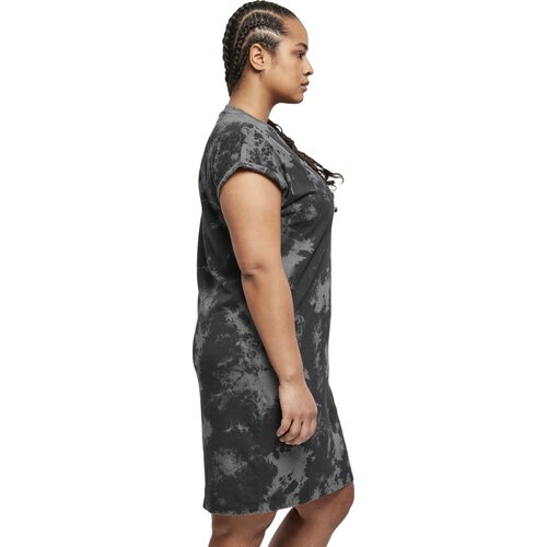 Urban Classics Ladies Bleached Dress black/grey 4XL