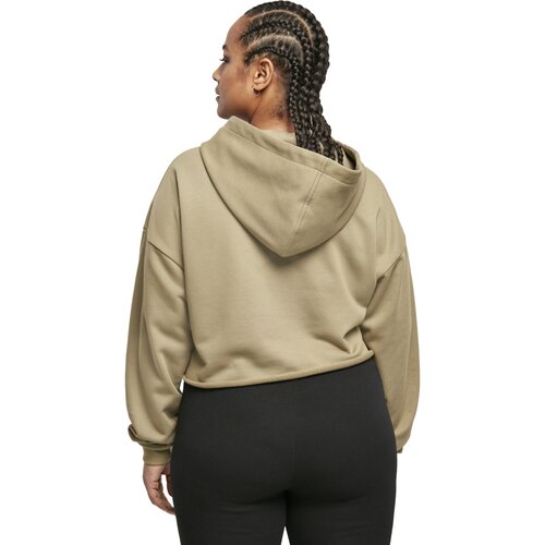 Urban Classics Ladies Oversized Cropped Hoody khaki XXL