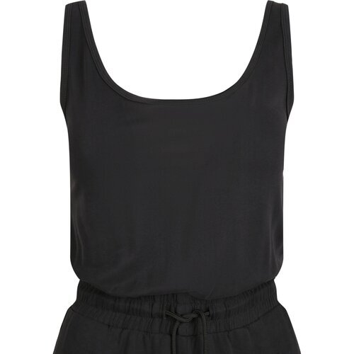 Urban Classics Ladies Short Sleevless Modal Jumpsuit black 4XL