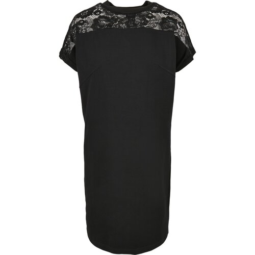Urban Classics Ladies Lace Tee Dress black L