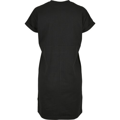 Urban Classics Ladies Organic Cotton Cut On Sleeve Tee Dress  black 3XL