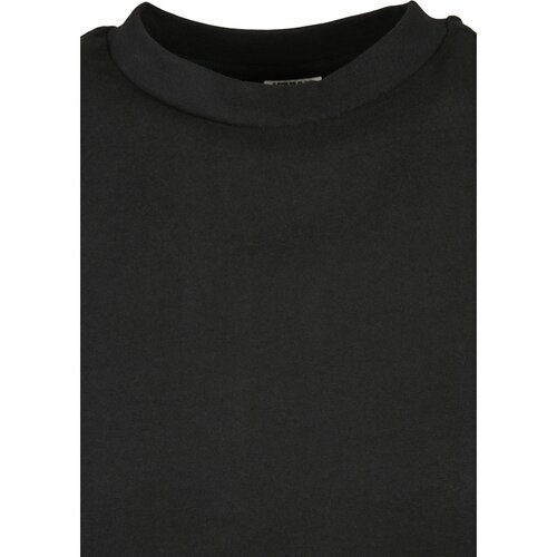 Urban Classics Ladies Organic Cotton Cut On Sleeve Tee Dress  black L