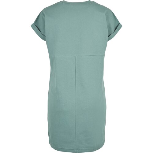 Urban Classics Ladies Organic Cotton Cut On Sleeve Tee Dress  paleleaf XS