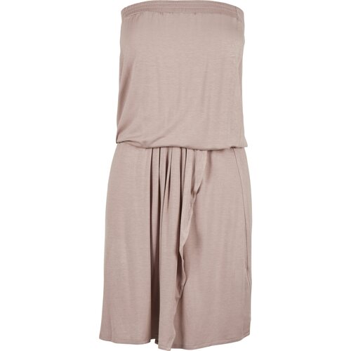 Urban Classics Ladies Viscose Short Bandeau Dress  duskrose XS