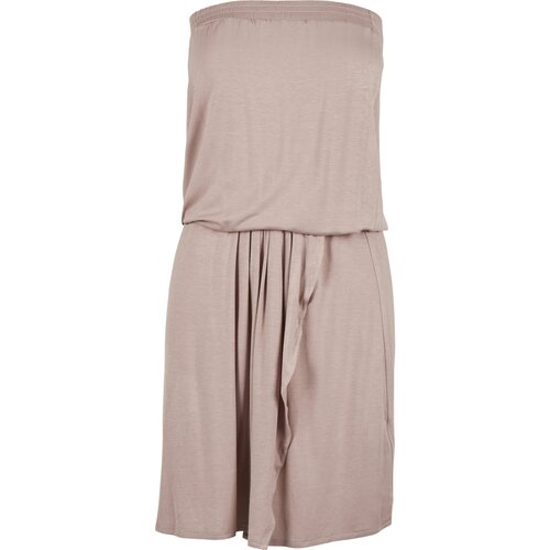Urban Classics Ladies Viscose Short Bandeau Dress  duskrose XXL