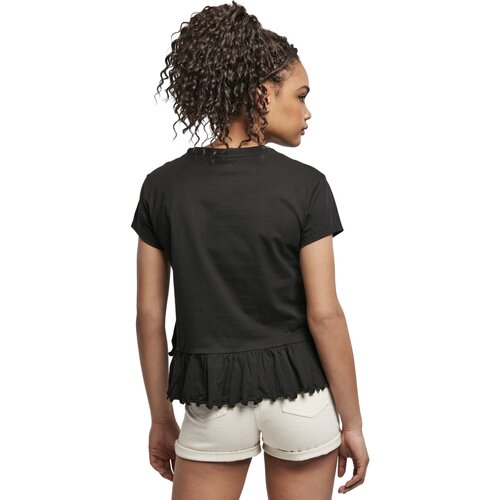 Urban Classics Ladies Organic Volant Tee black S