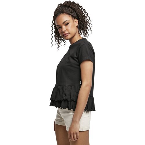 Urban Classics Ladies Organic Volant Tee black S