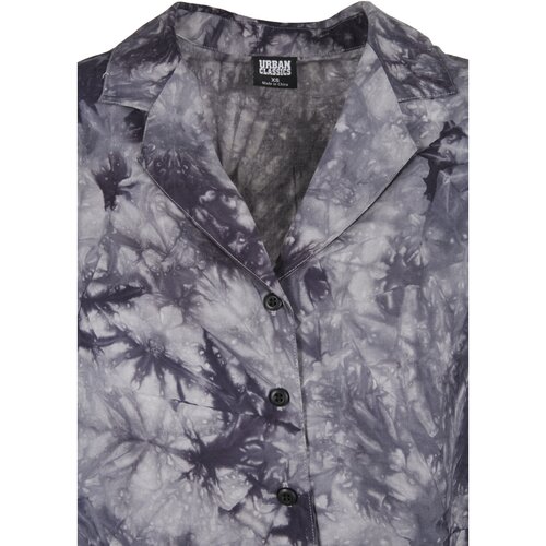 Urban Classics Ladies Viscose Tie Dye Resort Shirt dark 4XL