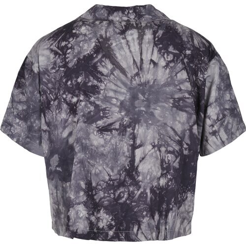 Urban Classics Ladies Viscose Tie Dye Resort Shirt dark S