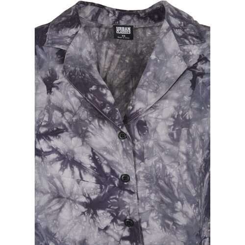 Urban Classics Ladies Viscose Tie Dye Resort Shirt dark S