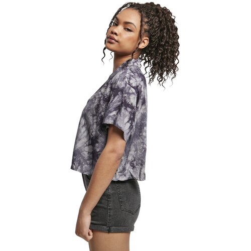 Urban Classics Ladies Viscose Tie Dye Resort Shirt dark XS