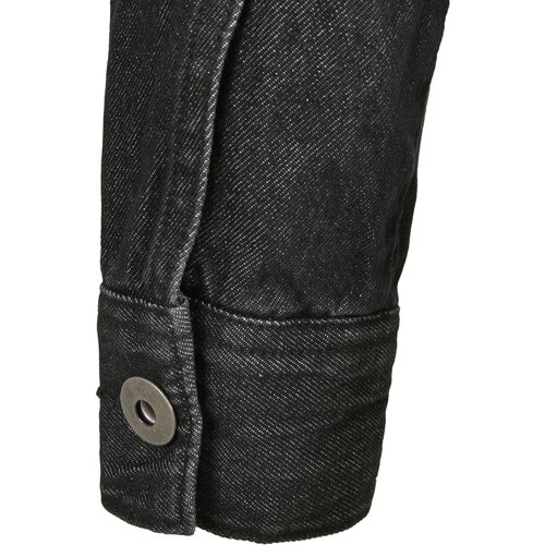 Urban Classics Ladies Short Oversized Denim Jacket black stone washed L