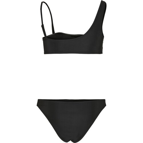 Urban Classics Ladies Recycled Asymmetric Tank Top Bikini  black XS