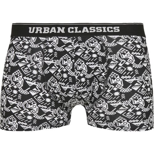 Urban Classics Organic Boxer Shorts 2-Pack detail aop+black 3XL