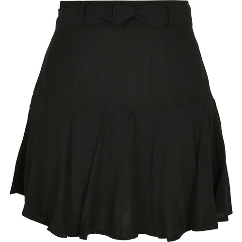 Urban Classics Ladies Viscose Mini Skirt black 4XL